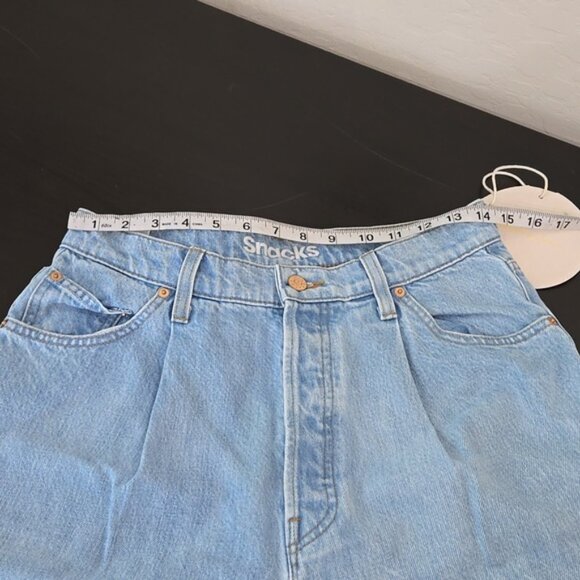 Snacks by Mother The Pleated Fun Dip Puddle Just a Nibble Straight Jeans Size 27 - Picture 13 of 15